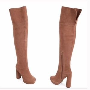 Jeffrey Campbell Over the Knee Destino Suede Boots